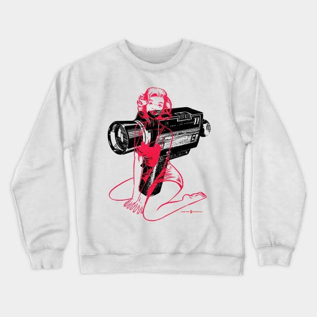 8mm Home Movie Camera Crewneck Sweatshirt by StudioPM71